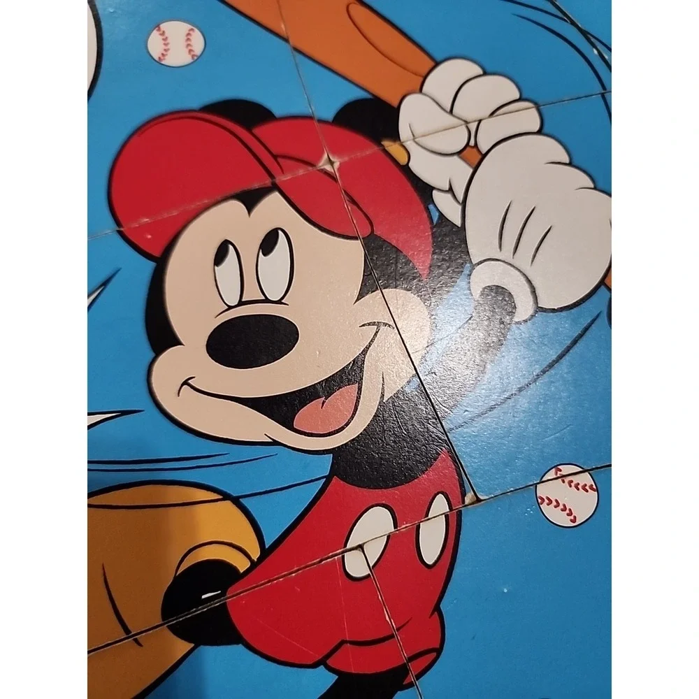 Lot Of 3 Wood Puzzles, VTG Dora The Explorer, 1990s Mickey Mouse, Nativity Scene